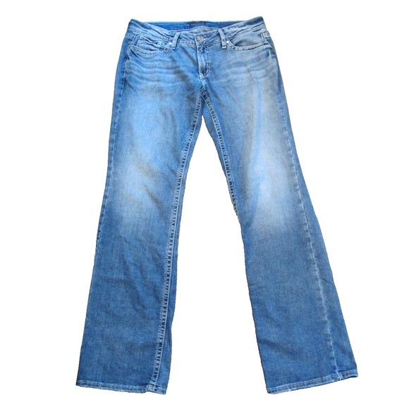Silver Britt Slim Boot Cut Blue Denim Jeans Men's 34 x 34 (Tag 30 x 35) - Picture 1 of 9